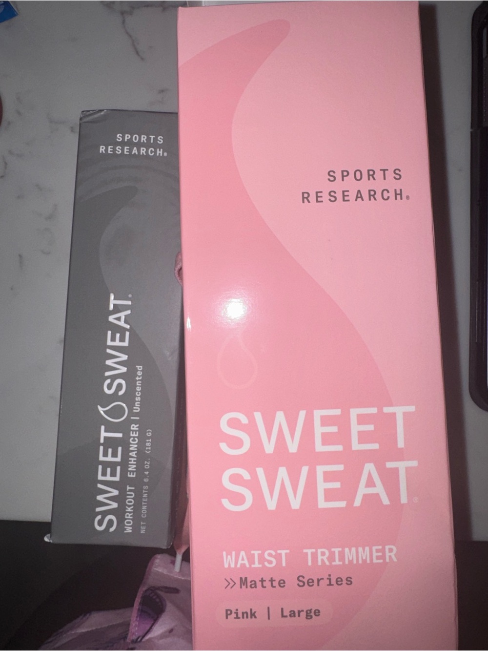 Sweet Sweat Waist Trimmer - Pink (Large)